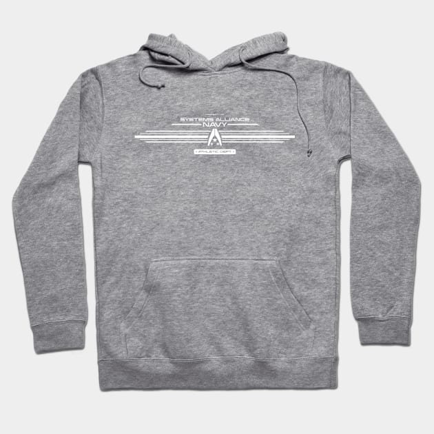 Alliance Navy Athletic Dept. [White] Hoodie by Karthonic